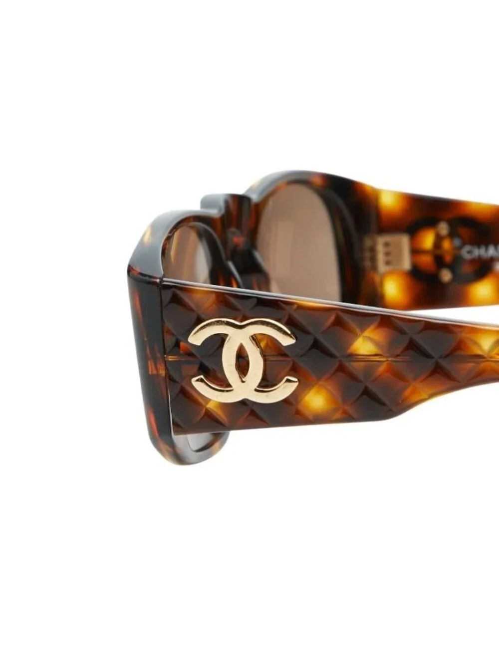 Chanel CC Logo Sunglasses Brown Acetate Eyewear